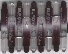 1.5in. 2ba Black/Clear HARROWS SUPERGRIP FUSION Dart Shafts  Rings: 1 set of 3