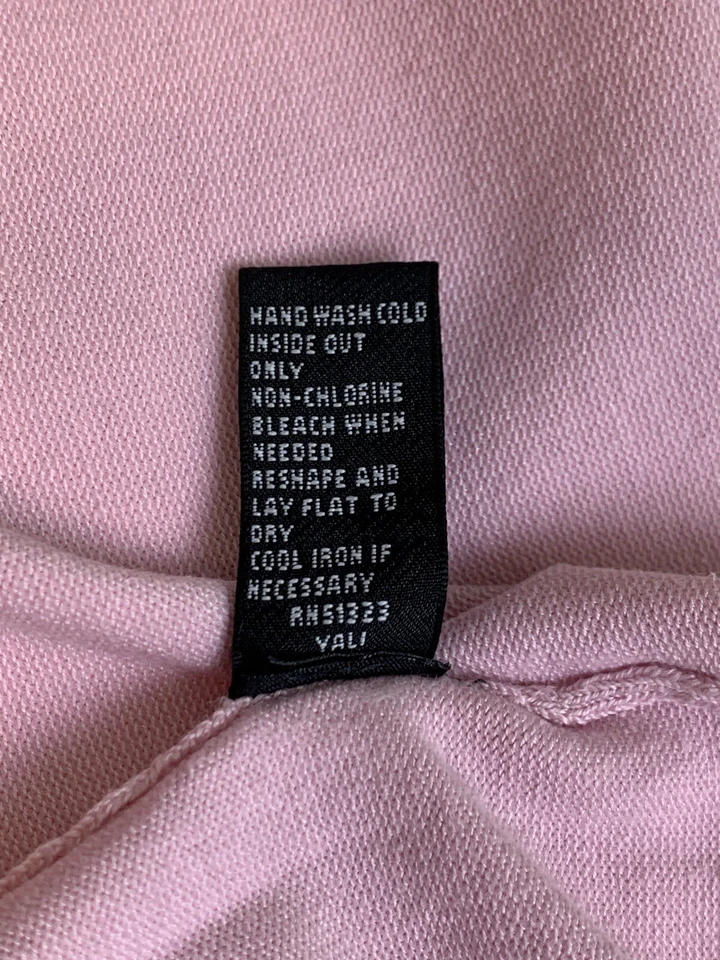 Camiseta sin mangas Josephine Chaus para mujer rosa negra cuello cerradura profesional talla L Foto 4 de 4