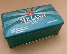 Alte Blech-Zigarettendose Melano Cigarettes 100 Stk.