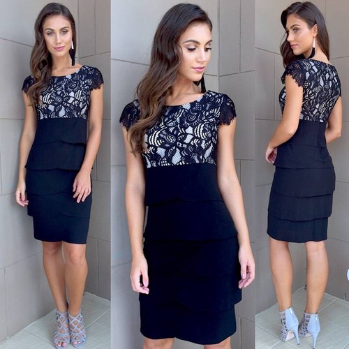 Gorgeous Dress / Flattering Lace Black 