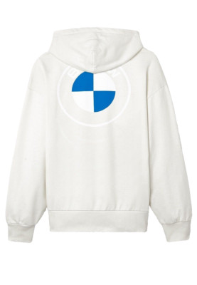 CREME BMW SWEATSHIRT HOODIE REVERSE LOGO UNISEX SMALL ORIGINAL BMW - 80142864186