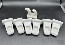 Vintage Reclaimed Porcelain Towel Brackets And Towel Hook Tile MCM White Salvage