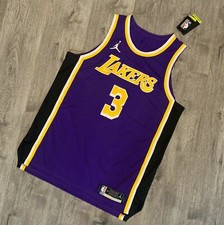 New Jordan Anthony Davis Los Angeles Lakers LA Vaporknit Stitched Jersey 52 XL
