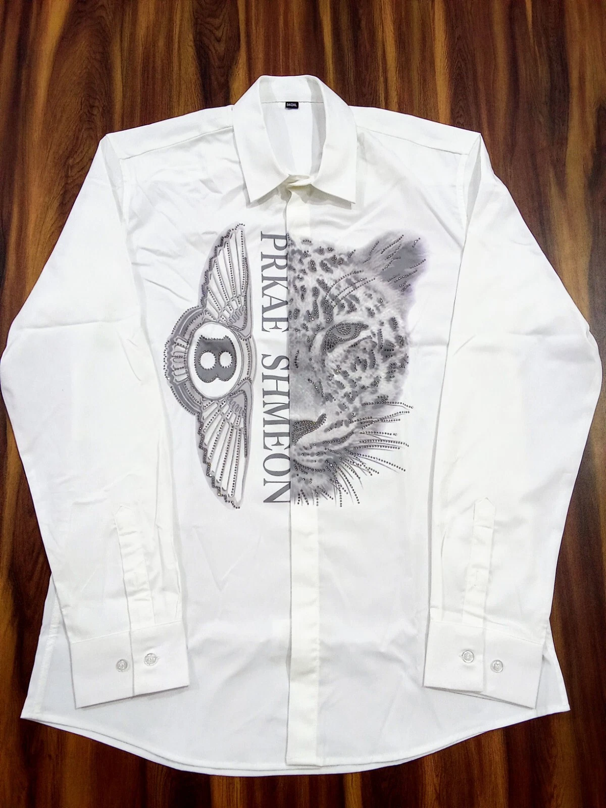 Formal Fit Casual New Fashion Stylish Print Long Sleeve Luxury Shirt Party New