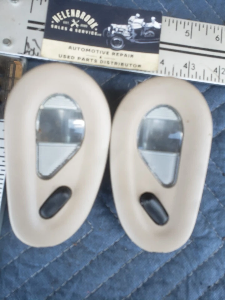 Par de luces de tocador mapa cúpula superior derecha y derecha Ford F150 1999-2003 OEM #1880CN Foto 2 de 4