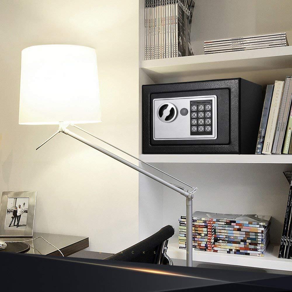 Electronic Deluxe Digital Security Safe Box Key Keypad Lock, Cash