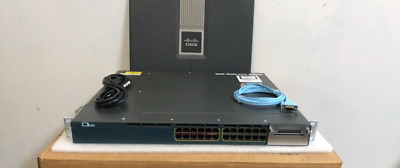 CISCO WS-C3560X-24P-S 24-Port Gigabit Layer3 Switch 350W PWR ios-15.2 C3KX-NM-1G