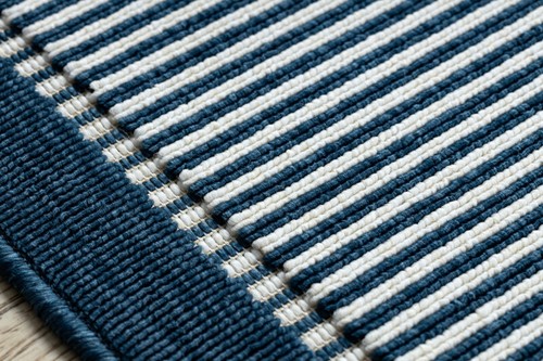 Moderne SISAL Teppich "SPRING" Linien Rahmen geschlungen - blau beste Qualität - Bild 4 von 6
