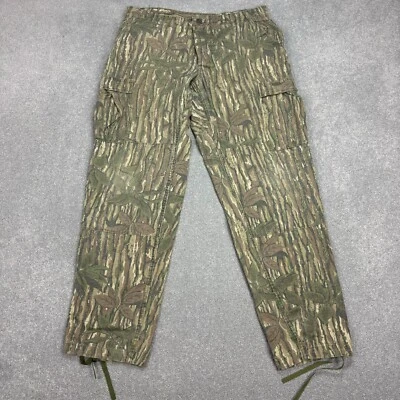 Pantalon Realtree adulte 38 x 32 vert charpentier Y2K camouflage toile vêteme... - Photo 1/4