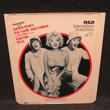 1 CED Video Disc Movie Marilyn Monroe Some Like It Hot 1982 RCA SelectaVision