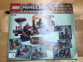 LEGO Minecraft 21116 8 in 1 Crafting Box Instruction Manuals ONLY!