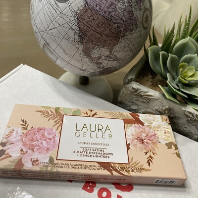 Laura Geller Essentials Soft Satins Shadows + Highlighters Palette New  Km4