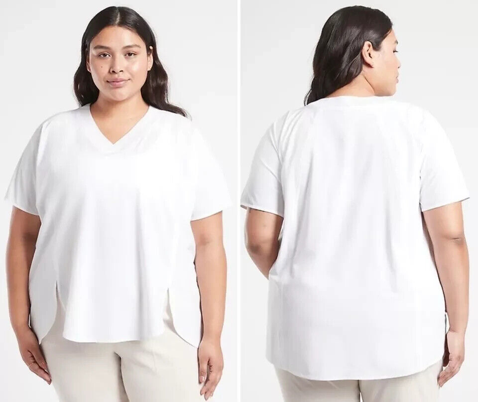 Athleta Zephyr V-Neck Tee Featherweight 3X White #980636 | eBay Athleta Zephyr V-Neck Tee Featherweight 3X White #980636 | eBay