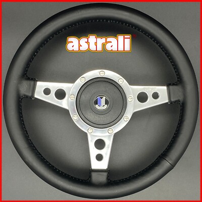 13'' Triumph Spitfire Leather Sports Steering Wheel & Boss Fits Up To 1975