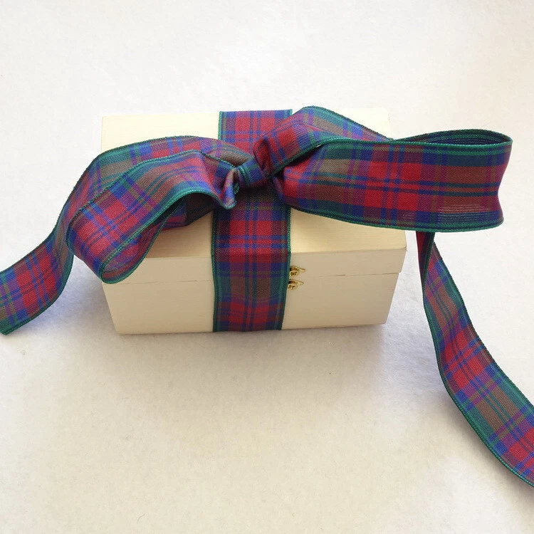 Lindsay Tartan Ribbon- Berisfords- 10/16/25/40mm x 1mt/2mt/3mt/5mt Lengths