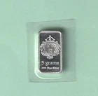 5 gram Silver Bar - Scottsdale Mint 5 g Silver Bullion Bar Factory Sealed