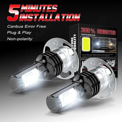 2 Super LED Headlight bulbs for a HONDA YAMAHA SUZUKI KAWASAKI POLARIS P15D-30