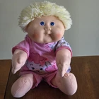 Cabbage Patch Kids 1989  Blonde Hair Blue Eyes Doll Hasbro CPK Vintage