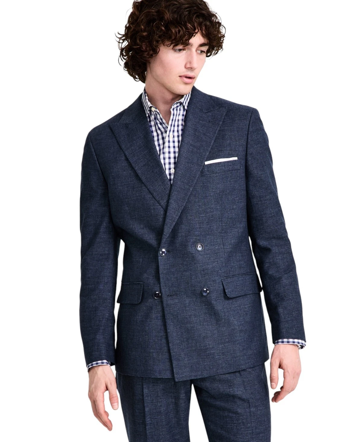 Tommy Hilfiger Mens Modern fit Double Breasted Suit Jacket Blazer 44 S Linen
Opens in a new window o