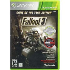 Fallout 3 Game Of The Year Platinum Hits GameStop - Microsoft Xbox 360 Authentic