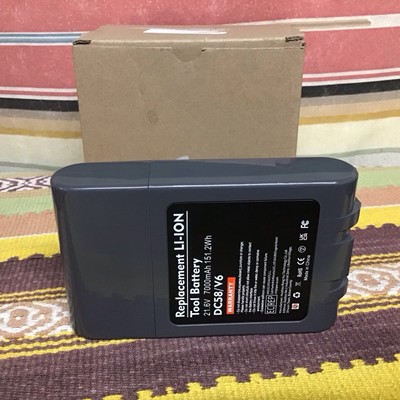 Replacement LI-ION Tool Battery DC58/V6 21.6V 6000mAh 129.6Wh for Dyson V6