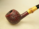 Radice Silk Cut T/B Acrylic Stem Strt Grain Blasted Briar Pipe Hand Made Italy — photo 10