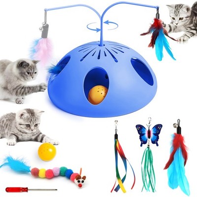 Cat Toys for Indoor Cats Interactive Cats Toy Kitten feathertoy; Trackball, C...