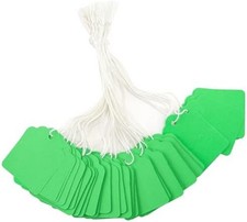 200Pcs Price Tags with String Attached, 1.4X1.8 Inch Blank Paper Hangtags with S