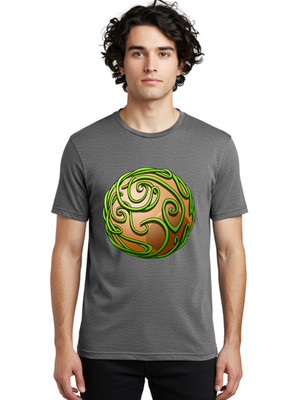 Vine-Sphere Mens Graphic Tee, 100% Cotton, Casual Summer Wear