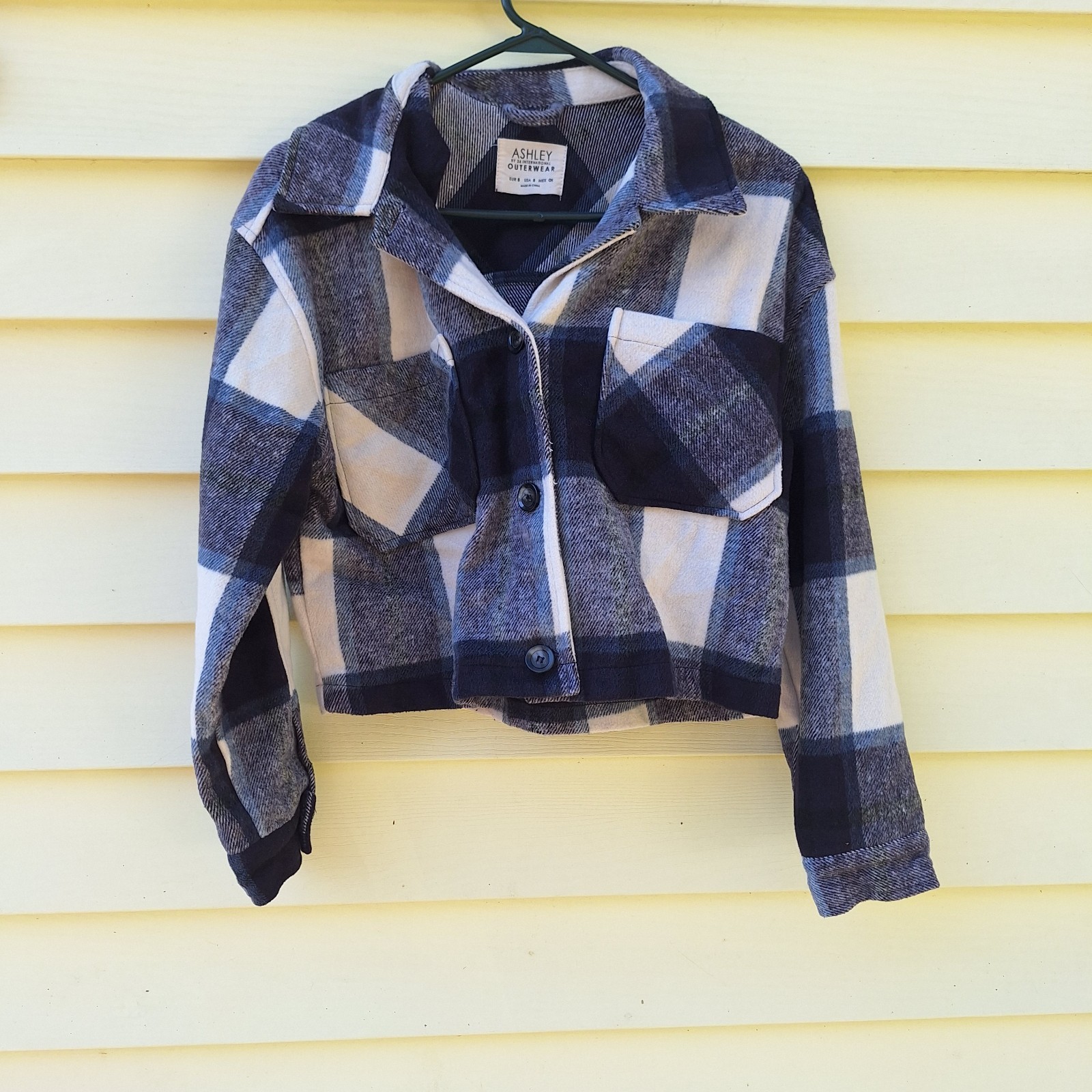 Ashley Outerwear Patchwork Plaid Buffalo Cropped … - image 1