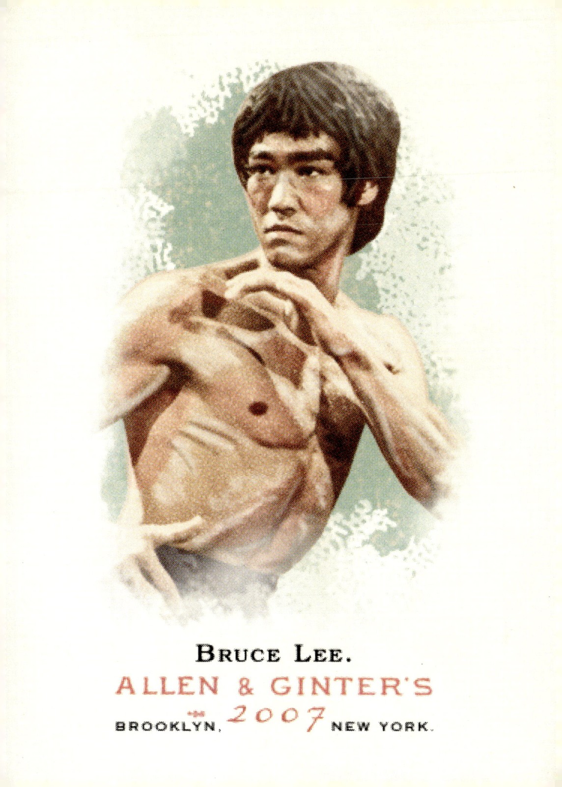 2007 Topps Allen & Ginter #72 Bruce Lee Mini A & G Back
