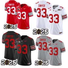 YOUTH Jack Sawyer CFP White/Gray/Black/Red Embroidered Jersey