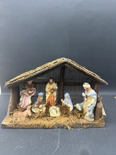 Belén Vintage Pesebre Navidad Creche 12" María José Jesús Reyes Magos