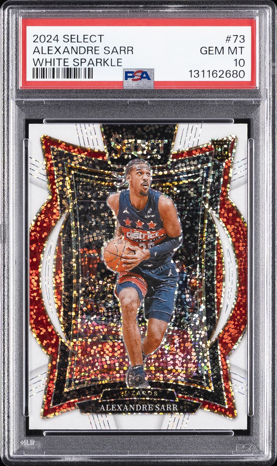 2024 PANINI SELECT WHITE SPARKLE #73 ALEXANDRE SARR PSA 10