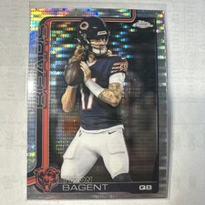 2025 Topps Chrome TYSON BAGENT #54 Pulsar Refractor Chicago Bears