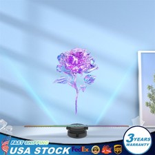 3D 1080P LED Holographic Fan Hologram Fan Projector Light RGB Sign Bar Control