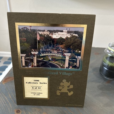 Disney LE 1000 Cast Disney Village Marketplace #6  Collectors Photo