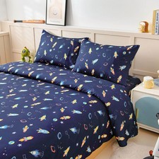 Full Size Sheet Set for Kids Boys, 4-Piece Bed Sheet Set for Teens Boys Girls...