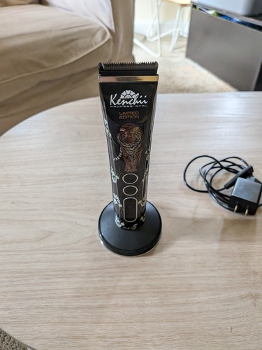 Kenchii Flash 5 Limited Edition TIGER Cordless Dog Grooming Clipper + Dock Base