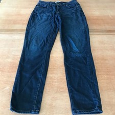 Paige Verdugo Ankle Jeans Women 27 Blue Mid Rise Dark Wash Stretch Preppy