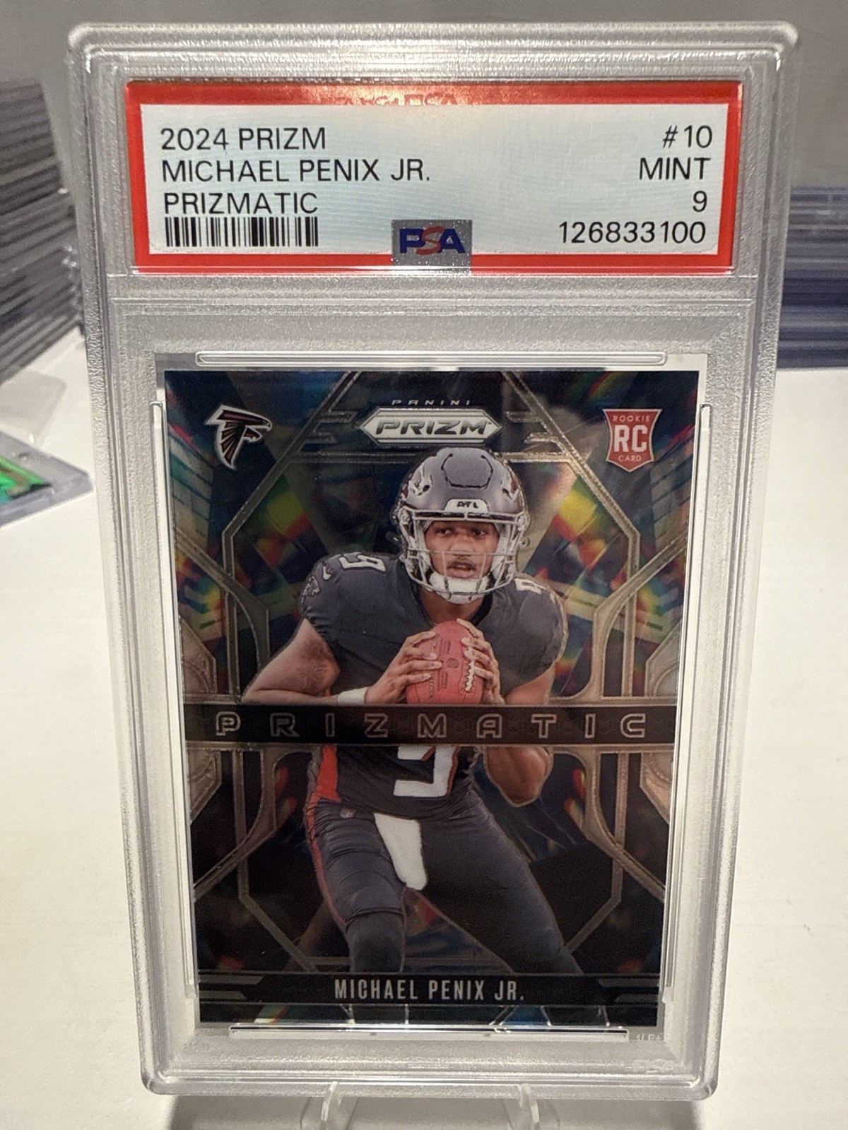 2024 Panini - Prizmatic Michael Penix Jr. #10 Silver Prizm (RC) PSA 9 Falcons