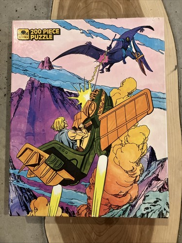 Vintage 1985 He-Man Skeletor MOTU 200-Piece Jigsaw Puzzle, Golden 4665 Complete
