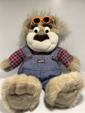 Vintage 1997 Tyco Bubba Talking Bear Plush Overalls Sunglasses Works Tested