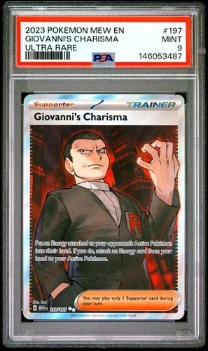 PSA 9 GIOVANNI'S CHARISMA 197/165 - S&V 151 MEW EN ULTRA RARE ENGLISH - MINT