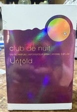 Armaf club de nuit UNTOLD 105ml/3.6oz Eau de Parfum Unisex Spray NIB Sterling