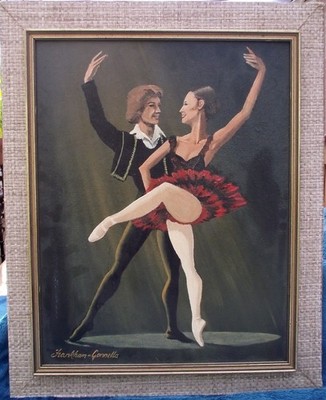 Balletttänzerinnen Acryl auf Karton