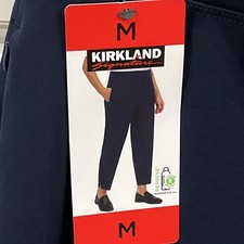 Kirkland Signature Women  s Ankle pants navy blue size Medium new