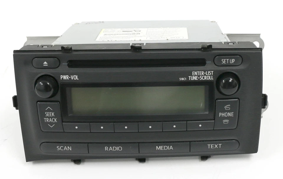 2012-2014 丰田普锐斯收音机调幅调频单张 CD 蓝牙就绪 86120-52D10 - 518C1 — 第 4/4 张图片
