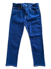 Levi's 502 Taper Jeans Mens 34x30 Dark Wash Blue Stretch Denim NWT New