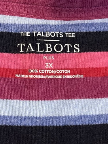 The Talbots T-Shirt mehrfarbig gestreift Langarm Oberteil Damen Übergröße 3X - Bild 5 von 5